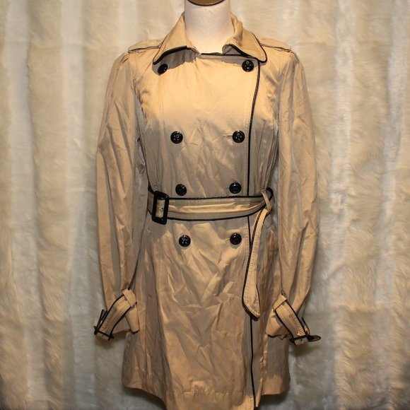Express Tan Beige Rain Coat